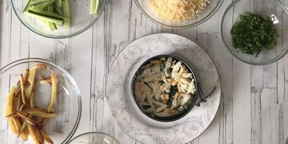 Шаг 8: салата с жареной картошкой