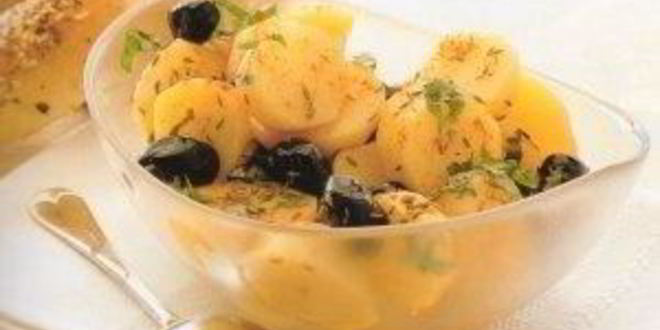 Рецепт тунисского картофельного салата с оливками