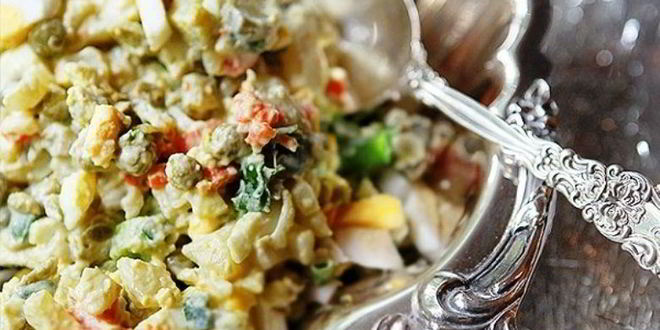 Рецепт диетического оливье