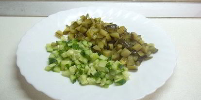 Шаг 2: диетического салата оливье