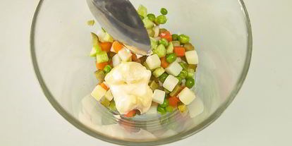 Шаг 14: говяжьего языка с оливье