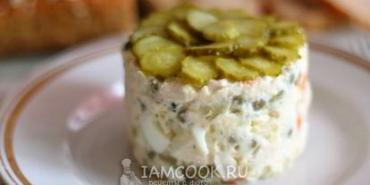 Шаг 12: классического салата оливье с курицей