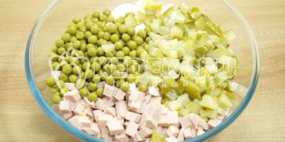 Шаг 3: оливье классический