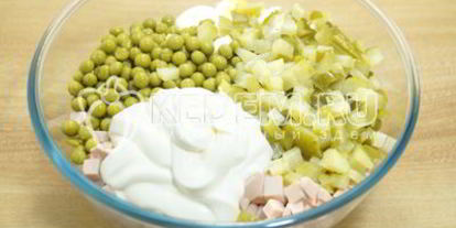 Шаг 4: оливье классический