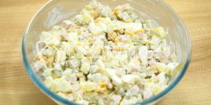 Шаг 5: оливье классический