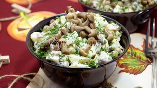 Рецепт Оливье на Хэллоуин