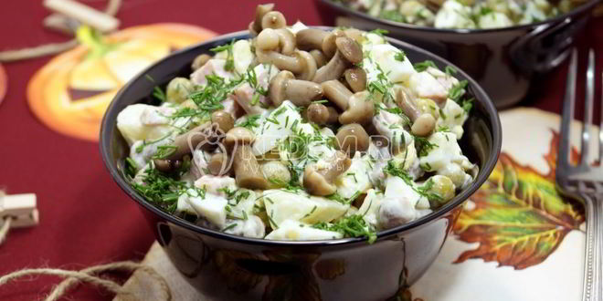 Рецепт оливье на хэллоуин