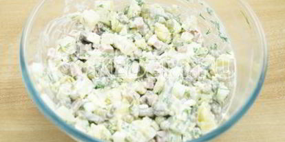 Шаг 5: оливье на хэллоуин