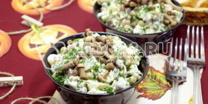 Шаг 6: оливье на хэллоуин