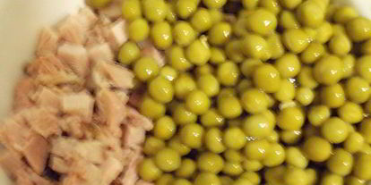 Шаг 1: оливье с морковью, бужениной и зеленым луком