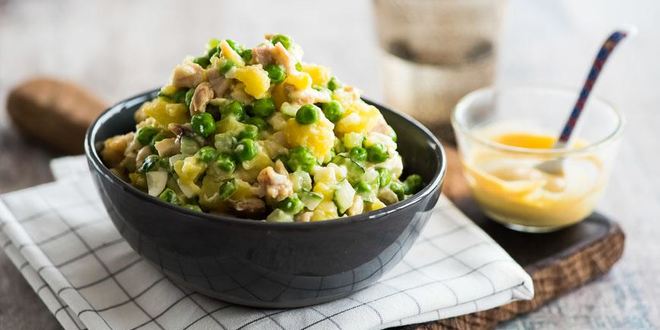 Рецепт оливье с яблочныма майонезома