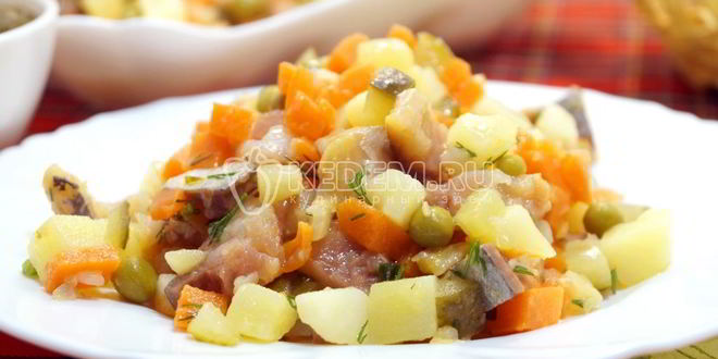 Рецепт постного оливье