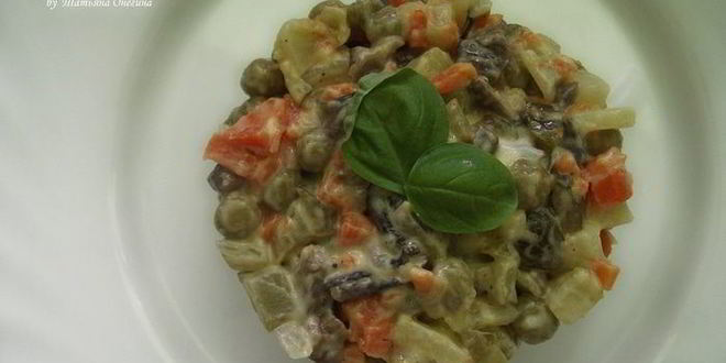 Рецепт постного салата оливье