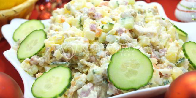 Рецепт салата новогоднего оливье