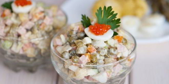 Рецепт Салата оливье без картофеля