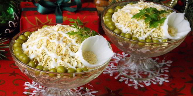 Рецепт салата оливье под шубой