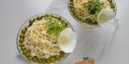 Шаг 6: салата оливье под шубой