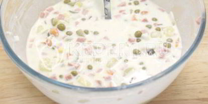 Шаг 6: заливного оливье