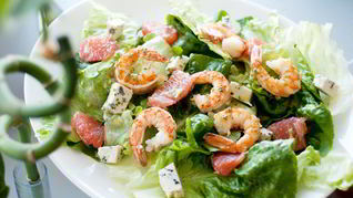 Рецепт салатов с креветками