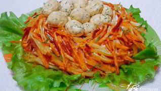 Рецепт Салата Гнездо глухаря