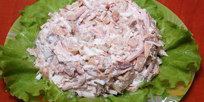 Шаг 5: салата гнездо глухаря