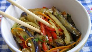 Рецепт Салата из баклажанов по-корейски