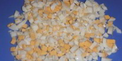 Шаг 1: салата из фасоли и яиц