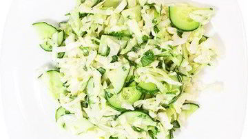 Рецепт Салата из капусты, редиса и яйца Весеннее утро