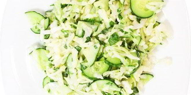 Рецепт салата из капусты, редиса и яйца весеннее утро