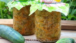 Рецепт Салата из переросших огурцов на зиму