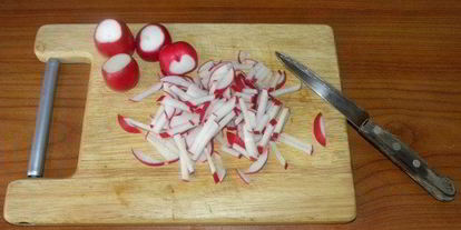 Шаг 3: салата из редиски с творогом