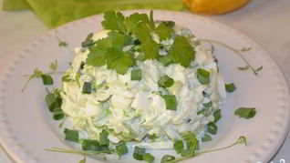 Рецепт Салата из редьки с яйцом