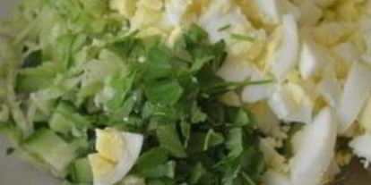 Шаг 5: салата из редьки с яйцом