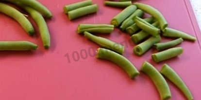 Шаг 1: салата из спаржевой фасоли на зиму