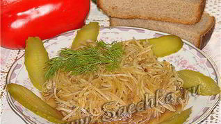 Рецепт Салата из сырого картофеля