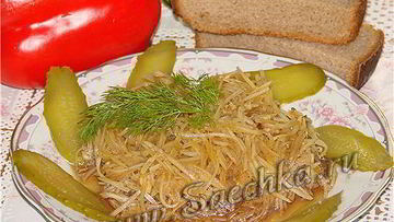 Рецепт Салата из сырого картофеля