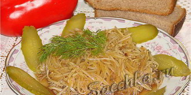 Рецепт салата из сырого картофеля