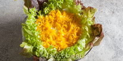 Шаг 17: салата лесная полянка с шампиньонами