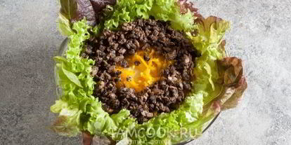 Шаг 18: салата лесная полянка с шампиньонами