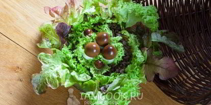 Шаг 21: салата лесная полянка с шампиньонами