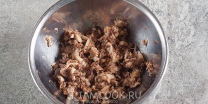 Шаг 9: салата лесная полянка с шампиньонами