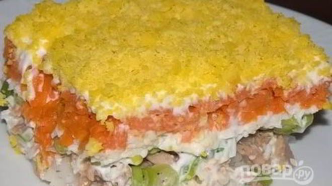 Рецепт Мимозы с рисома