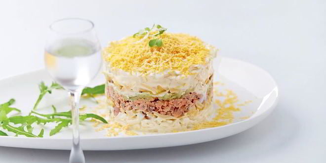 Рецепт оригинального салата мимоза