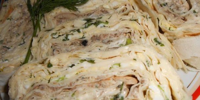 Рецепт рулета из лаваша мимоза