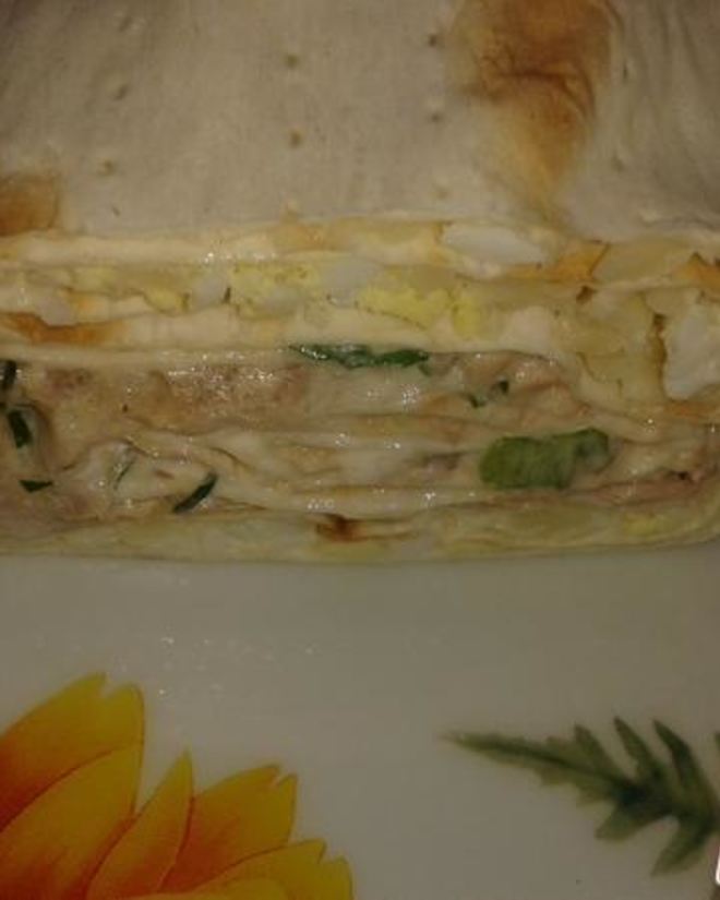 Рецепт рулета из лаваша мимоза