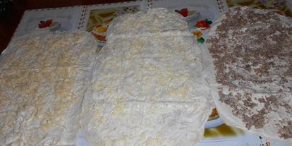 Шаг 2: рулета из лаваша мимоза