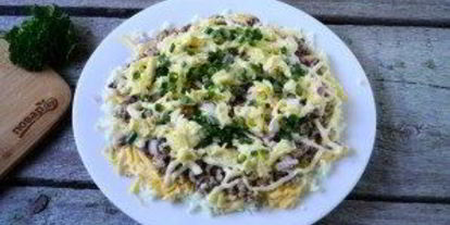 Шаг 6: салата мимоза классический слоеный