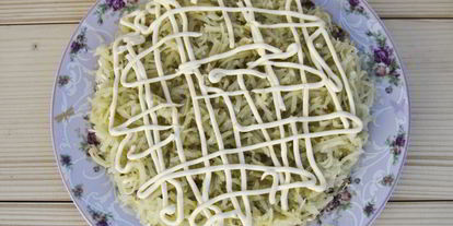 Шаг 11: салата мимоза классический