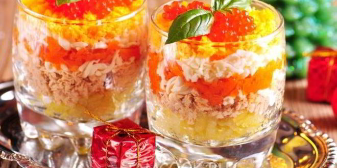 Рецепт Салата Мимоза новогодний