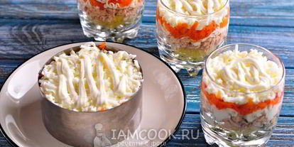 Шаг 9: салата мимоза новогодний